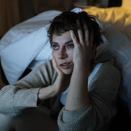 exhausted but can’t sleep after 40